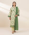 3 Piece - Embroidered Light Khaddar Suit